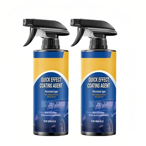 2pcs Advanced Car Quick-acting Coating Agent Spray,Beschichtungsspray Auto,3 in 1 Hoch Schutz Schnelles Auto-Beschichtungsspray,Geeignet zum Schutz des Autolacks und zur Reparatur kleiner Kratzer