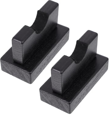 SOPOTUTU 2Pcs Baseball Bat Display Stand Black Solid Storage Racks for Home Household Organizer and Signed Bat Showcase