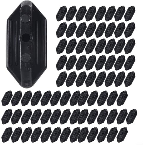 Clips de cubierta compuestos para exteriores, 100 piezas para un montaje rápido, sin tornillos visibles y larga durabilidad