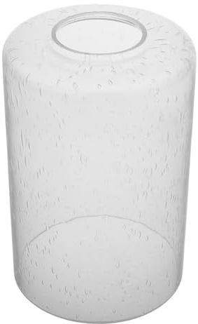 WATIIFUFU Pantalla de Vidrio Transparente con Burbujas Repuesto Decorativo para Lámparas de Mesa y Pared Pantalla Cilíndrica Moderna de Fácil Instalación y Bordes Seguros