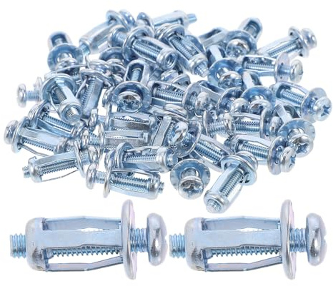 Housoutil Set da 40 Viti di Espansione M4*20 in Acciaio al Carbonio Zincato Dado a Petalo, Ancoraggi per Pareti Cave per Fissaggio Sicuro su Lamiera, Alluminio e Plastica, Strumenti