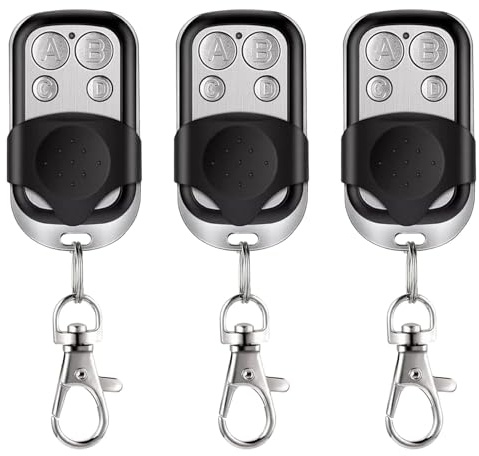 3 Pezzi Telecomandi Universali per Cancelli, Telecomando Cancello Universali 433,92 MHz, Telecomando per Cancelli, Telecomando Universale Cancello, Telecomandi Universali per Garage