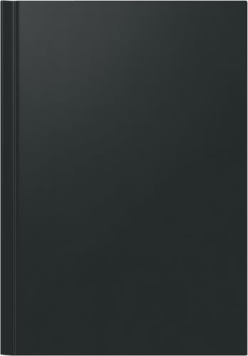 rido/idé 702200290 bokkalender Ultraplan (2 sidor = 1 dag, 190 x 275 mm, plast på ett band, alltid kalendarium) svart