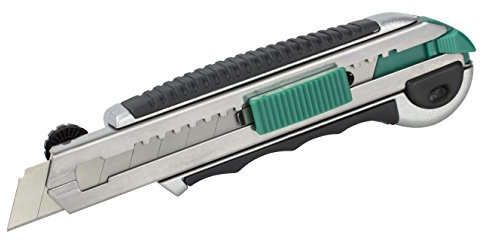 wolfcraft Cúter profesional de cuchillas separables de 18 mm I 4136000 I Cúter para altas exigencias