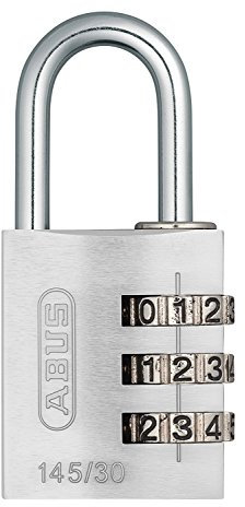 Candado combinación aluminio 30mm plata