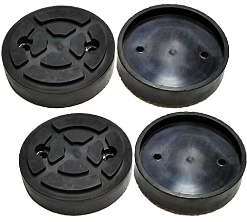 FILAVERSE - Kit de 4 Tampons/Patins en Caoutchouc pour Pont Élévateur ø120/108mm Spécifiques pour Ponts à Deux Colonnes Launch Twin Busch RP Tools | Appui Stable et Sûr