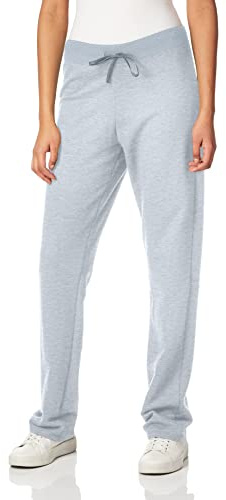 Fruit of the Loom Women's Crafted Comfort Joggers Pants Casual, French Terry Open Bottom-Athletic Heather, M
