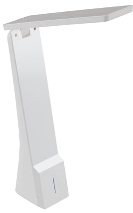 Eglo LED bord La Seca med batteri, bord med touch, dimbar, justerbar ljusfärg (varm vit – kall vit), skrivbord av plast i vitt, LED kontor