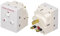3 Way UK Mains Extension Switched 13A Adapter Plug Individually Triple Neon Switched Block Socket Splitter Surge Protected - White