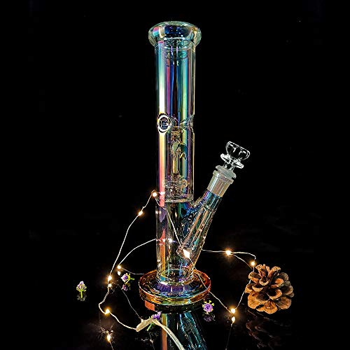 REANICE Eisbong Glas Wasser Percolator Vork¨¹hler 14.4mm 31cm Wasserpfeife Chillum Bongs
