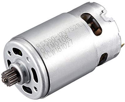 sourcing map DC 12V 22000 U/Min Elektrischer Getriebemotor 12 Zähne für Akkuschrauber