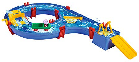 AquaPlay AmphieSet - Juego de tren acuático (88 x 50 x 13 cm, modelo ideal para principiantes, incluye 1 figura de Wilma (hippo) y 1 vehículo anfibio, para niños a partir de 3 años)