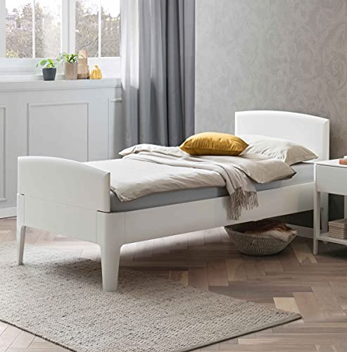 Hasena Komfortbett Seniorenbett Luano 25 Buche weiß deckend 100x200
