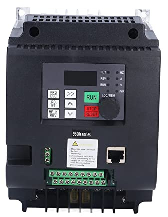 Convertisseur de fréquence, monophasé 220 V à triphasé 380 V 5,5 kW variateur de fréquence multi-vitesse réglable pour pompes à eau, machines textiles
