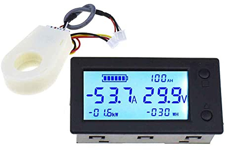 RELAND SUN STN Vätska kristallsalong coulomb sensor mätare spänning ström mätare display (100 A)