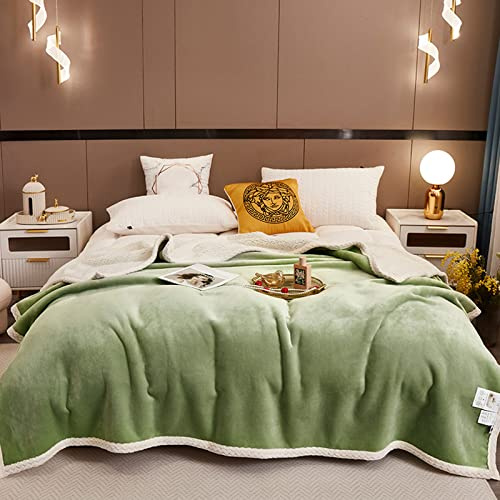 Coperta in Pile Sherpa per Letto, Coperta Appesantita Double Face in Flanella e Lana D'agnello, Coperta Pesata per il Sonno, Coperta di Lusso Super Morbido Confortevole Coperta Divano,#2,150x200cm