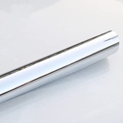 YUJIANHUAA Spiegelfolie Fenster Sichtschutz,Reflektierende Fensterfolie,Fensterfolie von innen durchsichtig von aussen Blickdicht,Sonnenschutz Anti-UV Privatsphäre Folie,Silber (130x300cm(51x118in))