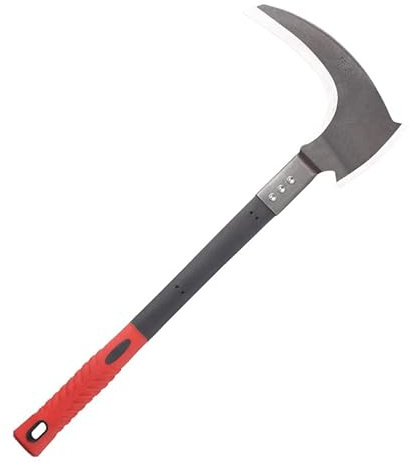 Double-Edged Scythe, Domestic Wood Cutter, Grass Cutter, Outdoor Camping Mountain Cutter. Plastic Shock Absorber Handle. 20 inches.Sickle of Death