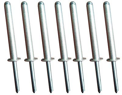 KeuLen Schrauben, Muttern, Verbindungselemente, Nieten, Nieten, 6.450 Aluminium-Blindnieten, super lang, super dick, robust und langlebig (Anzahl der Teile: 200 Stück) (Größe: 10 Stück)