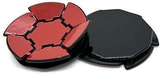 BoBoU Mehrseitiger Saugnapfhalterung Befestigungsplatten mit Kleber Geeignet für gekrümmten Oberflächen Armaturenbrett Universal KFZ Zubehör ideal für Navigationsgerät Handyhalter (78mm x 2)