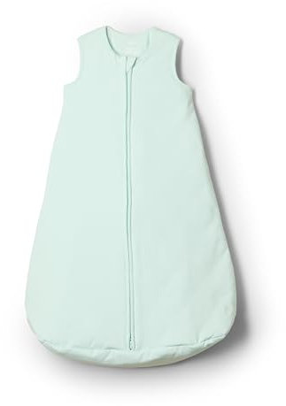 Amazon Essentials x Sofia Grainge Unisex Baby Baumwoll-Schlafsack, 2,5 TOG, als Decke Verwendbar, Blasses Minzgrün, 0-6 Monate