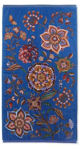 Pip Studio Viva la Vida blau Badetuch 100x180cm (1 Stück)