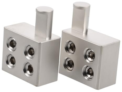 BUGUUYO 2pcs Terminal Block Alloy Audio Distribution Block for Car Amplifier Stereo Power Connector Ground Wire Automotive Connector