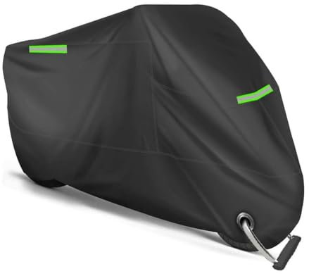 Funda Moto para Suzuki Hayabusa GSXR1300, Fundas Motos Cubre Motocicleta Cubierta Protectora Cubremoto Impermeable Tela Oxford Motorcycle Cover,A/XXL-D/Black~Green