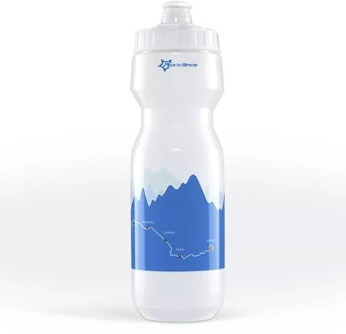 ROCKBROS Botella de Agua Deportiva 750ml sin BPA Bidón de Ciclismo Reutilizable de PP5 Adecuada para Ciclismo, Gimnasio, al Aire Libre 1PCS