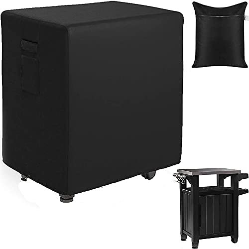 Copertura per tavolo da esterno resistente e impermeabile per barbecue Keter Unity XL, protegge il tavolo da cucina e l'armadietto dalle intemperie, dimensioni 88,9 cm/139,7 cm