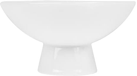 VALICLUD Calice coppette dessert Ciotola per dessert Porcellana torta fruttiera decorativa ciotola del piedistallo snack Alto Nozze fruttiera alta coppa gelato con piede ceramica bianca