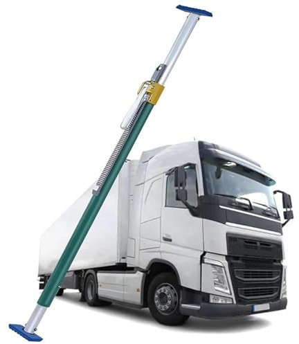 WJFTODAY Längenverstellbare Ladestange mit Rutschfester Unterlage, Teleskop-Ladungsstabiladungsstabilisatorstange, Hochleistungs-Ratschen-Ladestange für SUVs/Pickups/Container/Anhänger (60-74,8 Zoll)