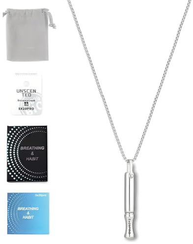 ARHZ Collares de respiración con 1 filtro para dejar de fumar y meditar para hombres y mujeres