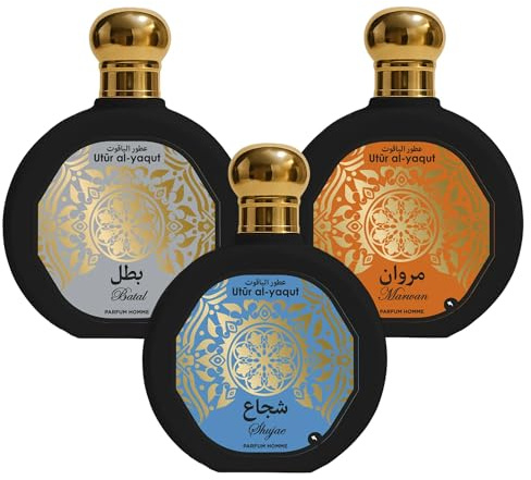 Pack de 3 Perfumes Hombre Utur Al-Yaqut - SHUJAE, MARWAN & BATAL EDP 3x100ml
