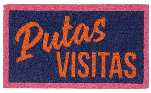 Fisura – Felpudo de Coco con Base Antideslizante de PVC (Visitas, Rosa)