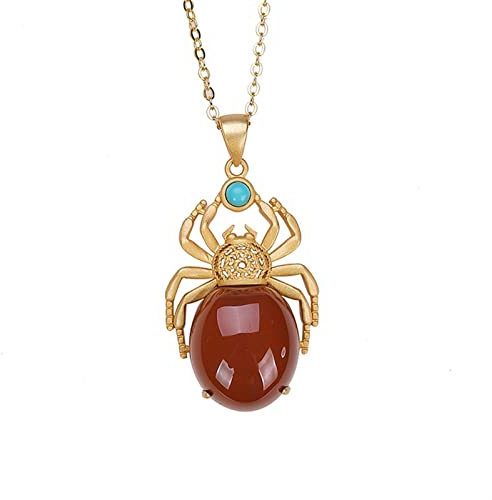 Mode, S925 -pläterad agat Pdant-halsband för damer till flickfrid Födelsedag Valtine's Day Wom's