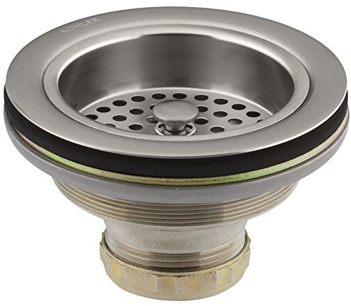 KOHLER K-8799-VS Duostrainer Sink Strainer, 1.5, Vibrant Stainless