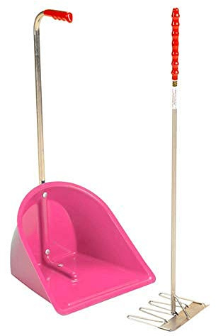 Stubbs Unisex's Pink Stable Mate Manure Collector High with Rake, Regular