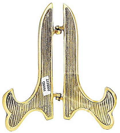 NKlaus Ikone christliche Ikone Messing, 22cm Ständer massiv, 1 Stück | Handarbeit; Höhe: 22cm; Gewicht: 350g; 350g; teller ständer