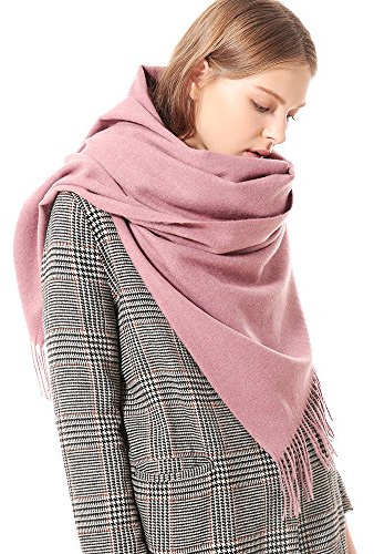 Damen Pashmina-Schal aus dicker weicher Kaschmirwolle, warm