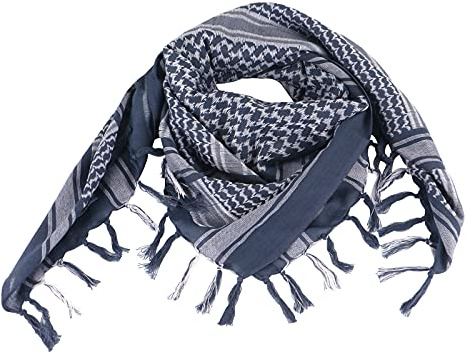 FOCUHUNTER Shemagh Schal Military Tactical Desert Keffiyeh Schal Head Neck Schal Baumwolle 43x43 Zoll Bunte arabische Schals Wrap mit Quaste für Männer & Frauen