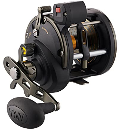 Penn Squall II Level Wind Conventional Fishing Reel,Black Gold, 30LWLC
