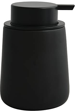 MSV Seifenspender Maonie Keramik Flüssigseifen-Spender 300ml matt Schwarz