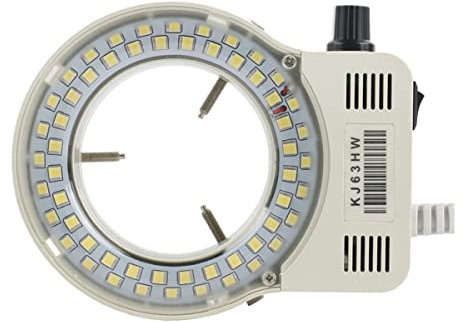 ZTBH Mikroskop-Zubehör-Kit Industrielles Stereomikroskop, 56 72 LED Einstellbare Ringlicht. Mikroskopische Objektträger (Color : 56 LED SMD)