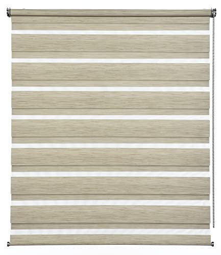Gardinia Doppelrollo de Luxe Cappuccino-Melange 90 x 180