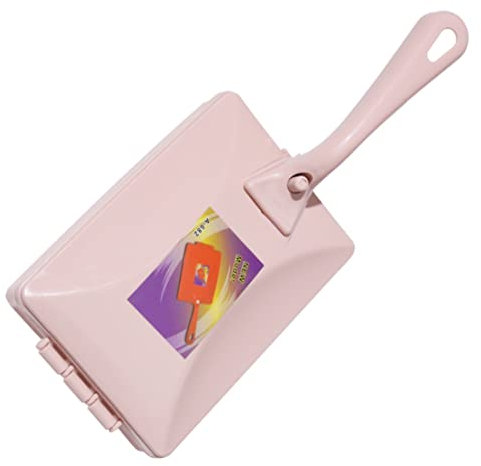 Gcroet Carpet Debris Brush, Double-Roller Sweeper, Handheld Dusting Cleaner, Double-Roller Cleaning Brush Pink Carpet Debris Brush,Double-Roller Cleaning Brush,Carpet Dusting Brush