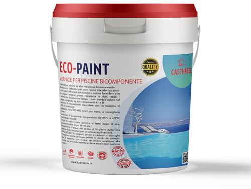 VERNICE EPOSSIDICA PER PISCINE- GARANTISCE OTTIMA ADESIONE AL SUPPORTO - IMPERMABILIZZAZIONE-DURATURA (20KG, BEIGE CHIARO)