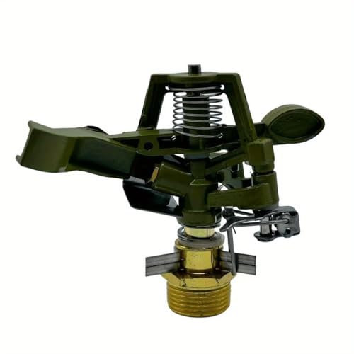 Cabezal de aspersor de impacto de metal de 3/4 pulgadas para riego de jardín, invernadero, cama de flores, patio, césped (3/4 pulgadas)