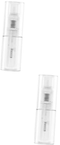 Hoement 2stücke Reise-puderflasche Tragbarer Pulverspender Für Körperpuder Parfüm Und Make-up Transparente Aufbewahrungslösung Für Unterwegs