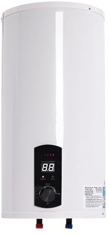 50L scaldabagno elettrico scaldabagno caldaia ad acqua sospesa serbatoio orizzontale scaldabagno 30-75 ℃ riscaldamento rapido con pulsante pre - economizzatore (50L)